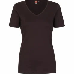 ID Interlock Dame T-shirt - Mørk Bordeaux