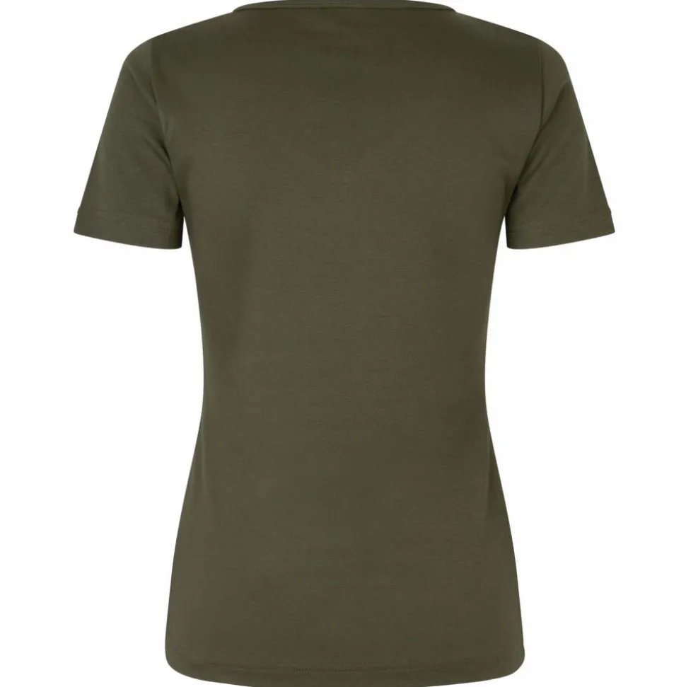 ID Interlock Dame T-shirt - Oliven