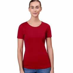 ID Interlock Dame T-shirt - Rød