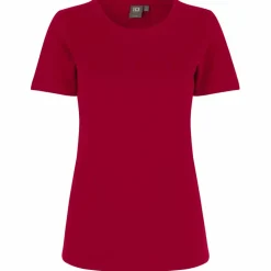 ID Interlock Dame T-shirt - Rød