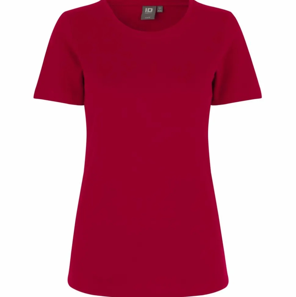ID Interlock Dame T-shirt - Rød