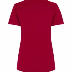 ID Interlock Dame T-shirt - Rød