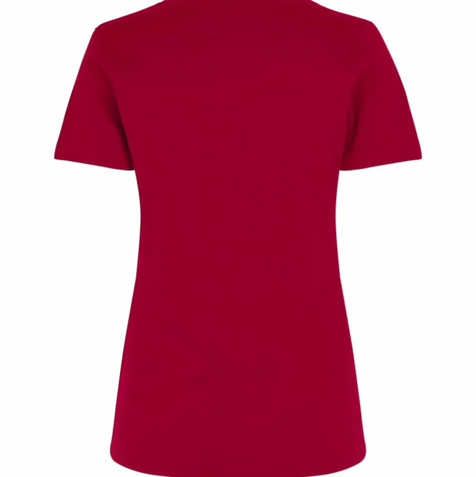 ID Interlock Dame T-shirt - Rød