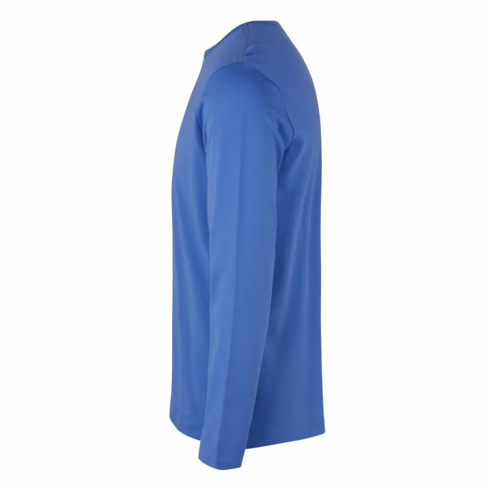 ID Interlock Herre Langærmet t-shirt - Azur