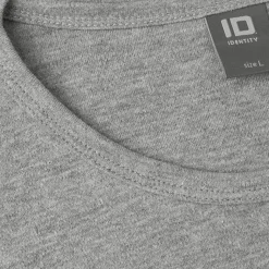 ID Interlock Herre Langærmet t-shirt - Grå Melange