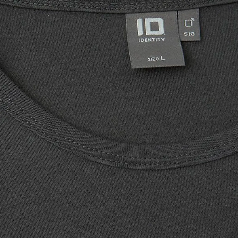 ID Interlock Herre Langærmet t-shirt - Koksgrå