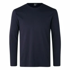 ID Interlock Herre Langærmet t-shirt - Navy