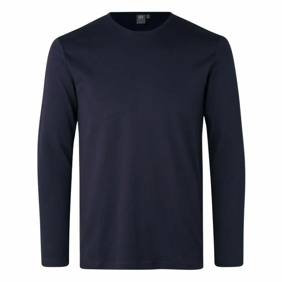 ID Interlock Herre Langærmet t-shirt - Navy