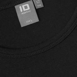 ID Interlock Herre Langærmet t-shirt - Sort