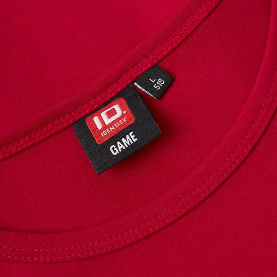 ID Interlock Herre Langærmet t-shirt - Rød