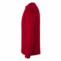 ID Interlock Herre Langærmet t-shirt - Rød