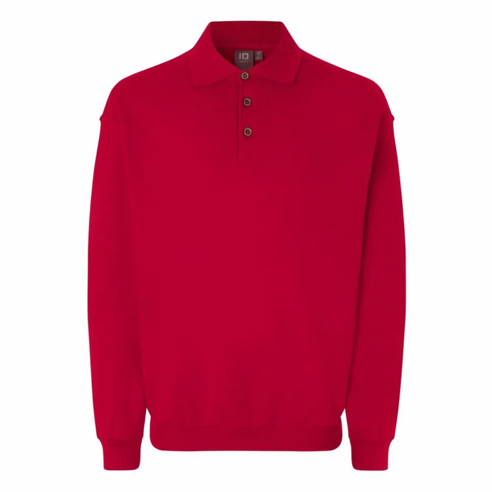 ID Klassisk Herre Sweatshirt - Rød