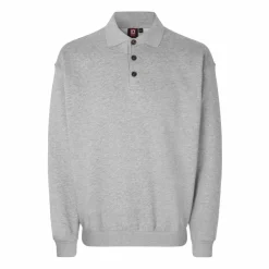 ID Klassisk Herre Sweatshirt - Grå Melange