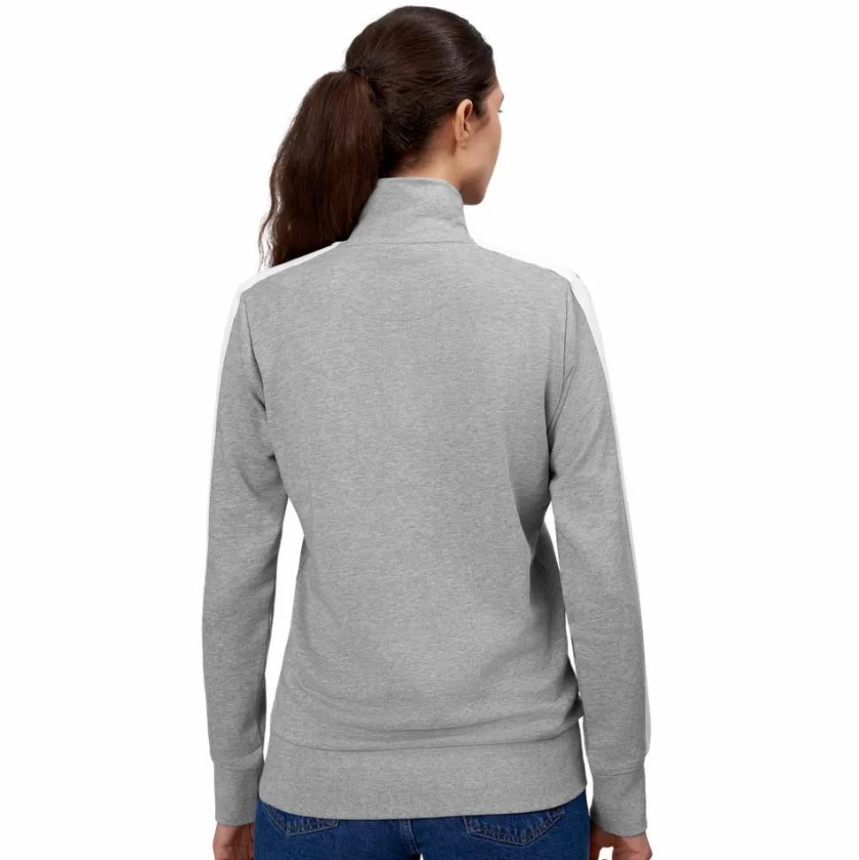 ID Kontrast Dame Cardigan - Grey Melange