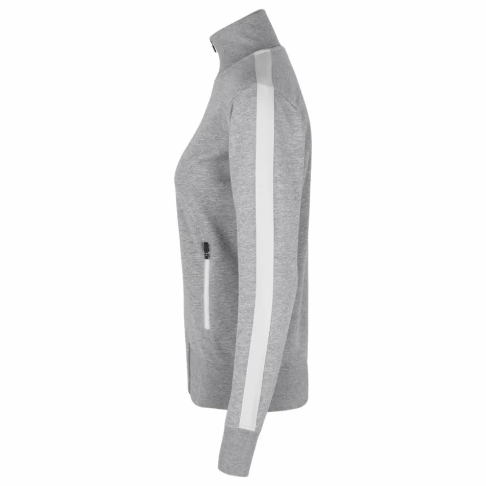 ID Kontrast Dame Cardigan - Grey Melange