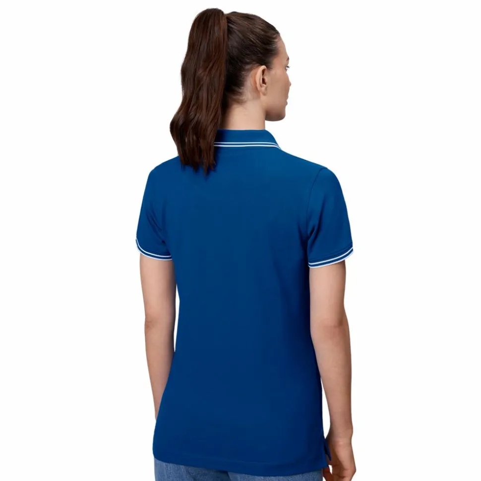 ID Kontrast Dame Polo - Azur