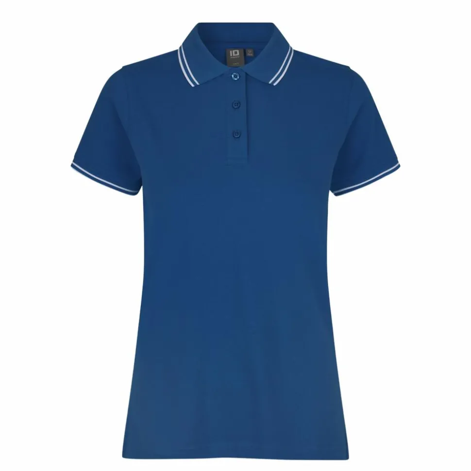 ID Kontrast Dame Polo - Azur