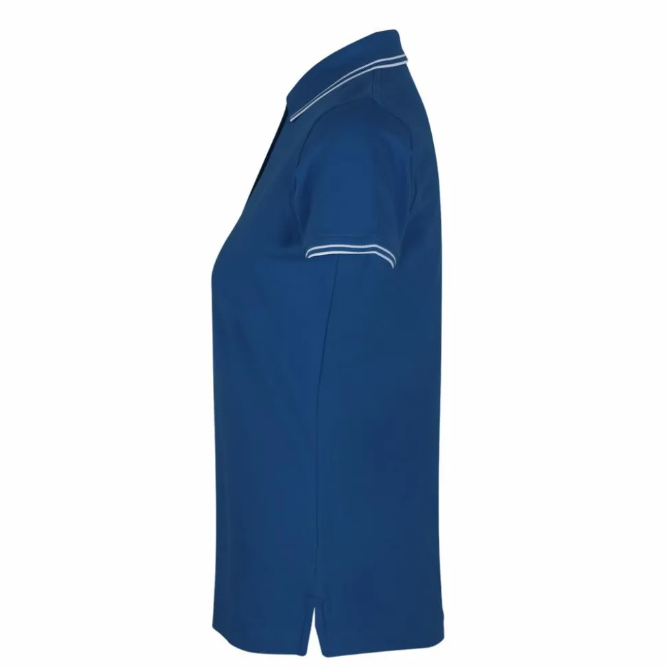 ID Kontrast Dame Polo - Azur