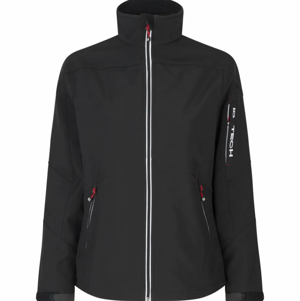 ID Kontrast Dame Softshell - Black