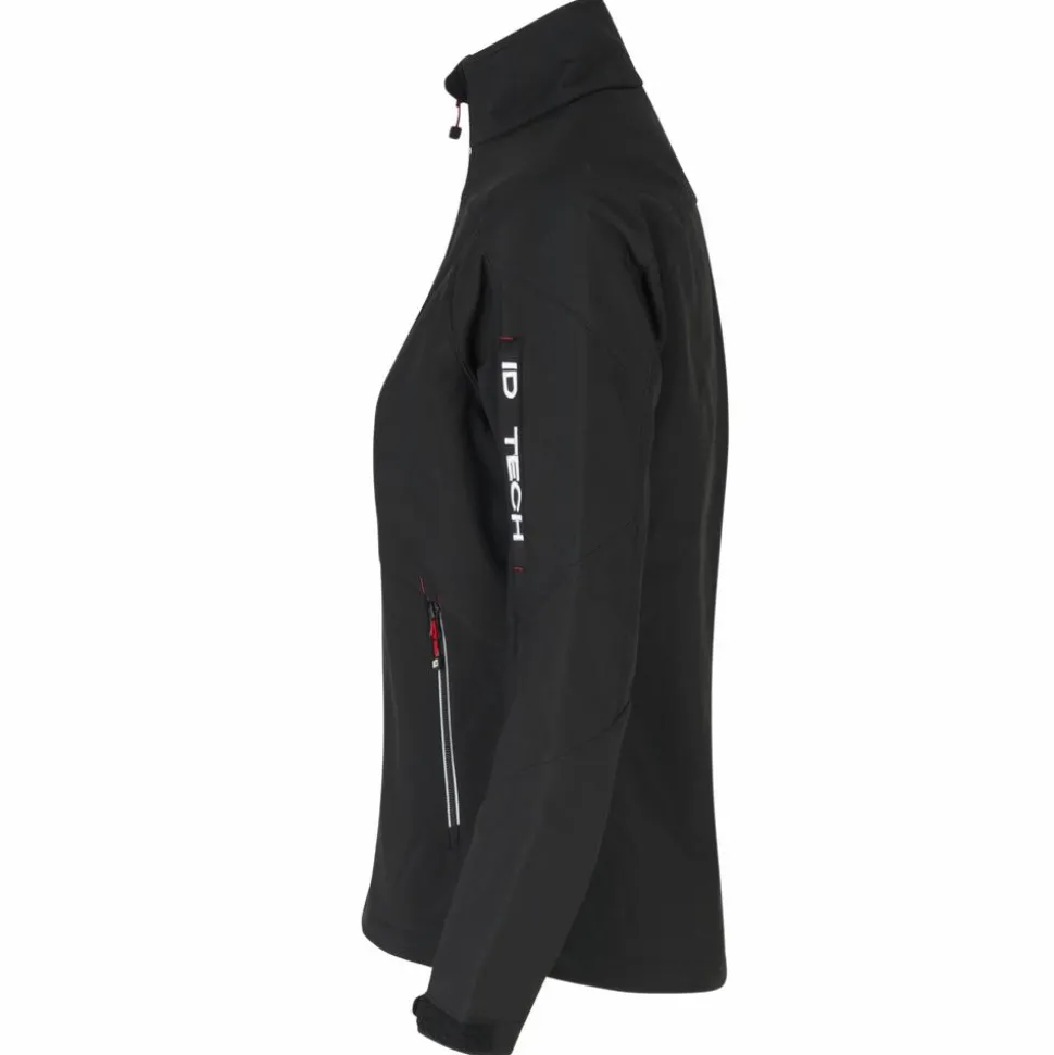 ID Kontrast Dame Softshell - Black