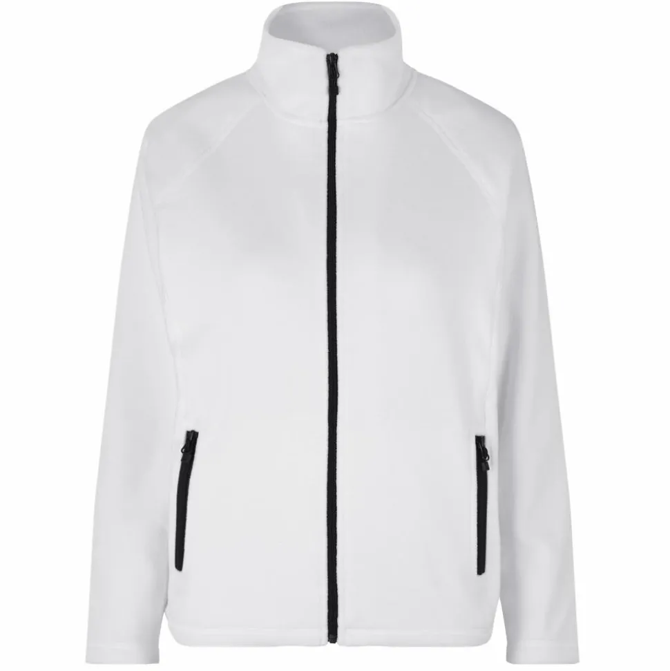 ID Microfleece Dame Fleecejakke - White