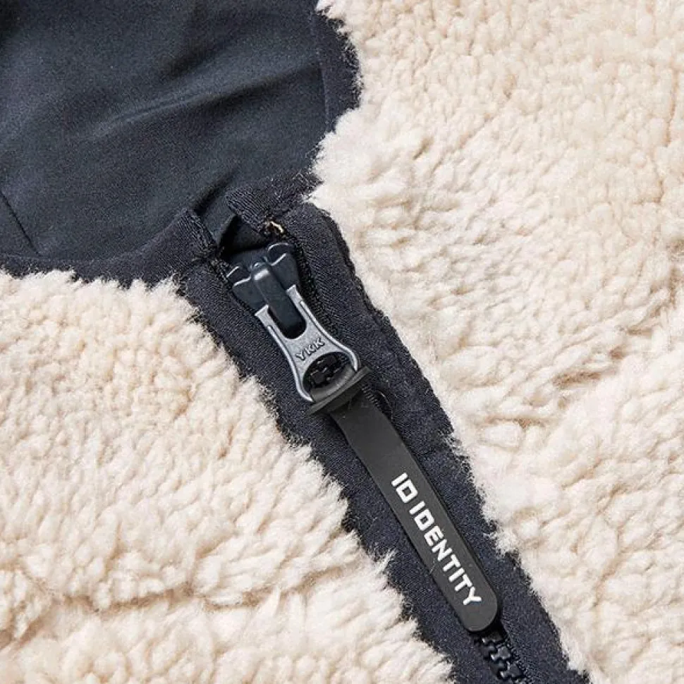 ID Pile Dame Fleecejakke - Off white