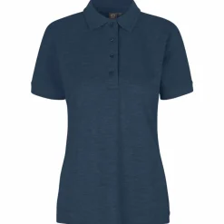 ID Pro Wear Dame Polo - Blå Melange