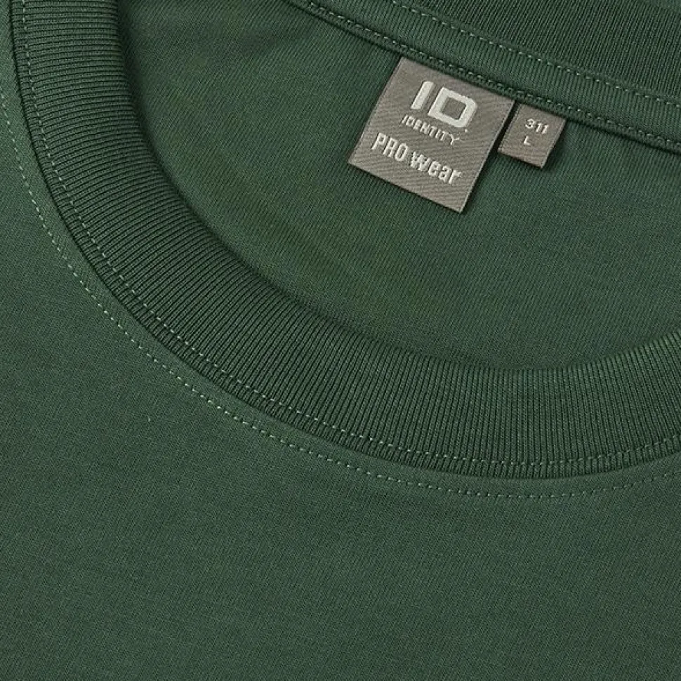 ID Pro Wear Herre Langærmet t-shirt - Flaskegrøn