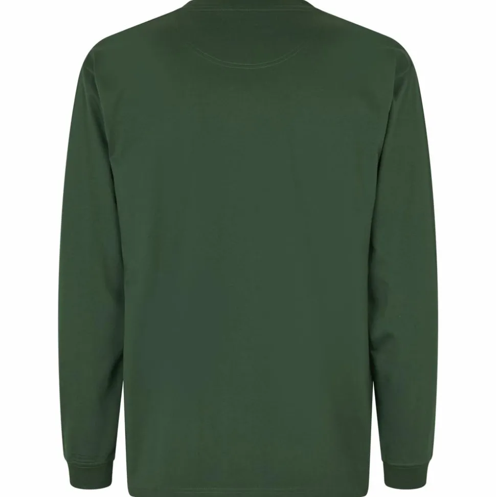 ID Pro Wear Herre Langærmet t-shirt - Flaskegrøn