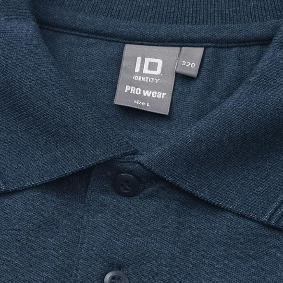 ID Pro Wear Herre Polo - Blue Melange