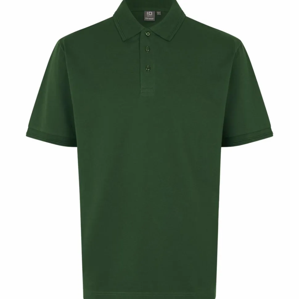 ID Pro Wear Herre Polo - Flaskegrøn