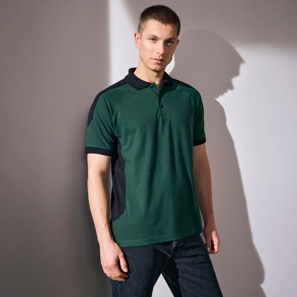 ID Pro Wear Herre Polo - Flaskegrøn