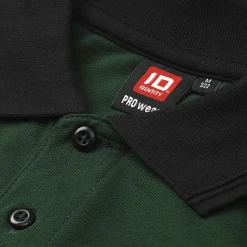 ID Pro Wear Herre Polo - Flaskegrøn