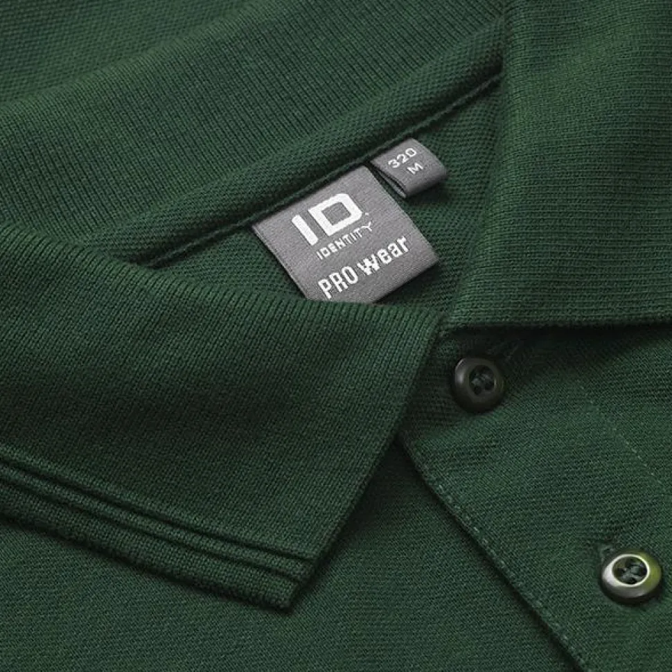 ID Pro Wear Herre Polo - Flaskegrøn