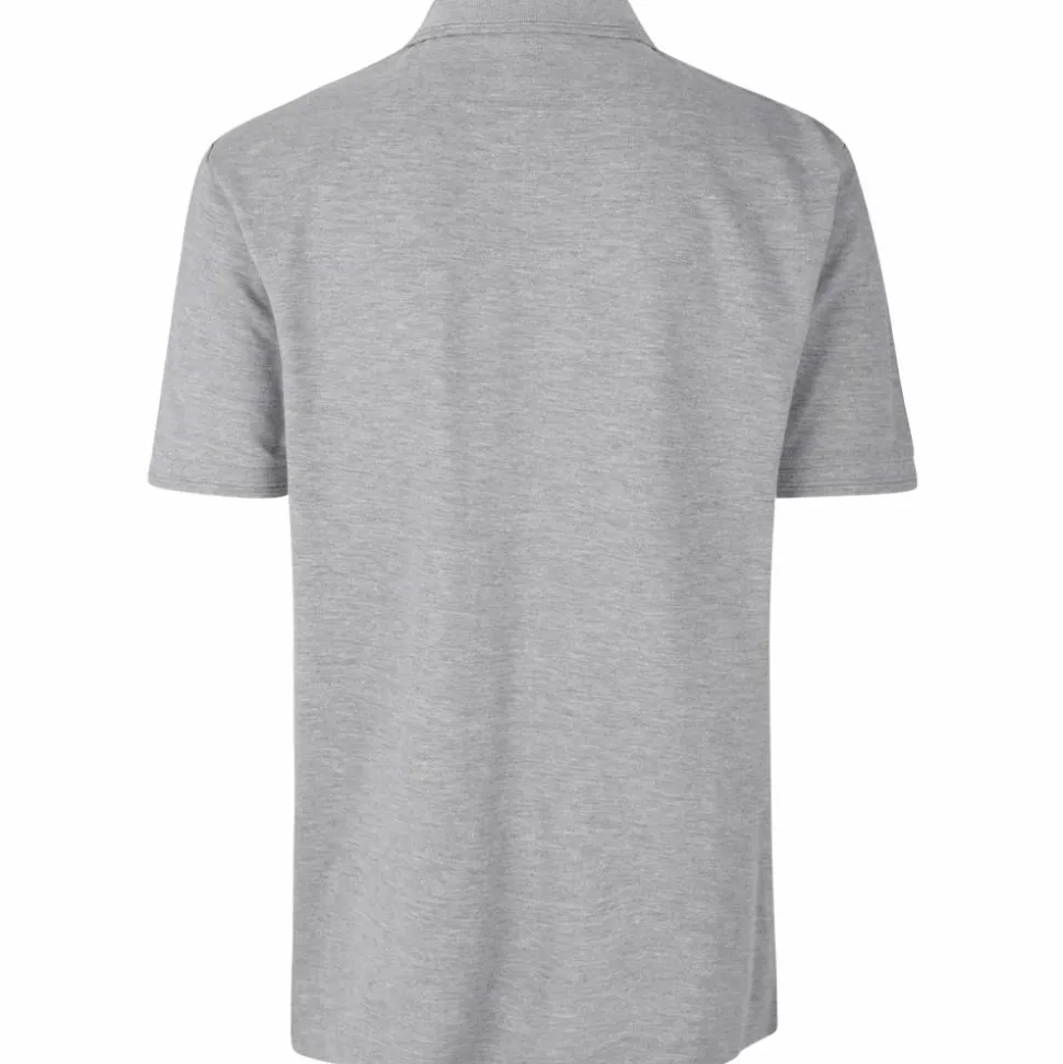 ID Pro Wear Herre Polo - Grå Melange