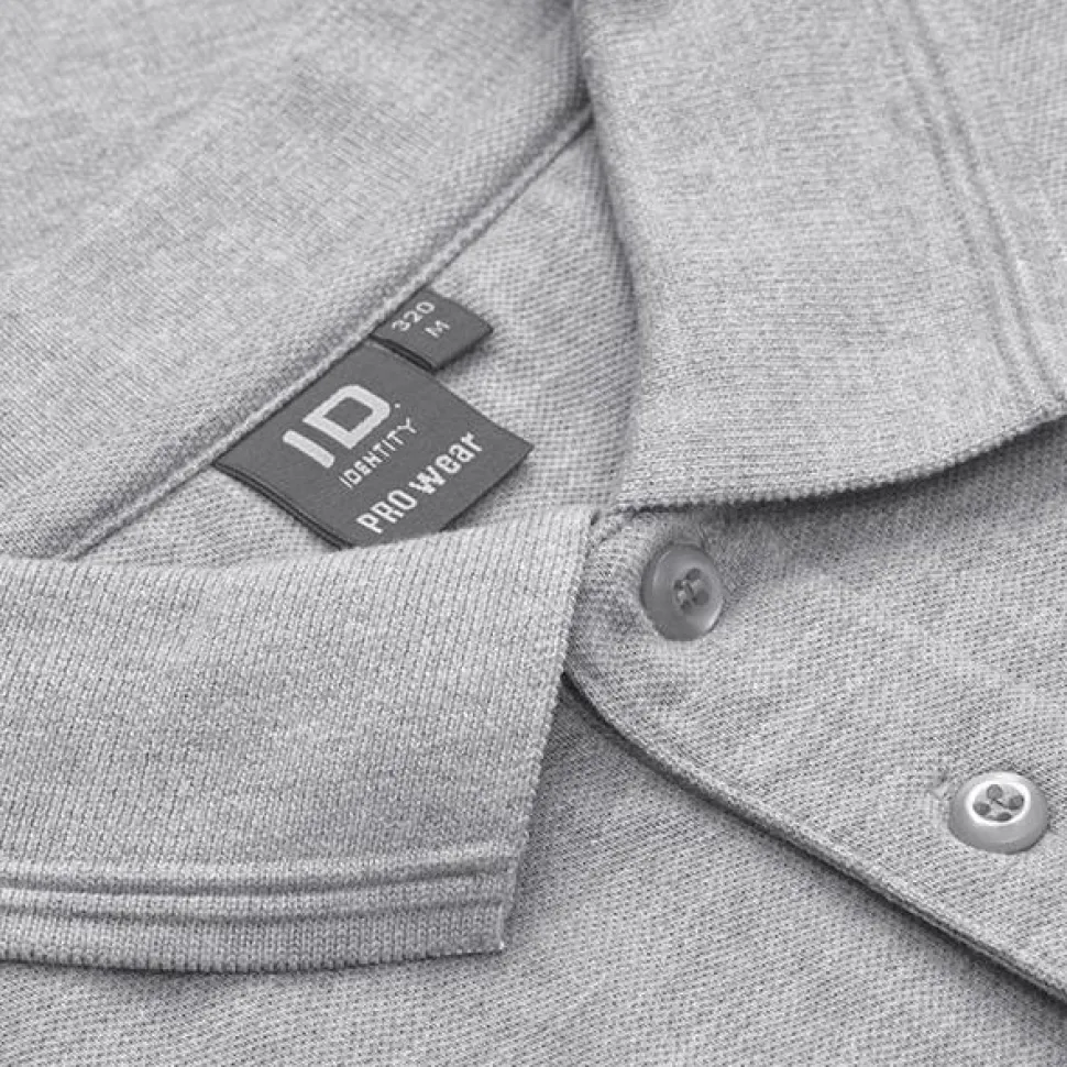 ID Pro Wear Herre Polo - Grey Melange