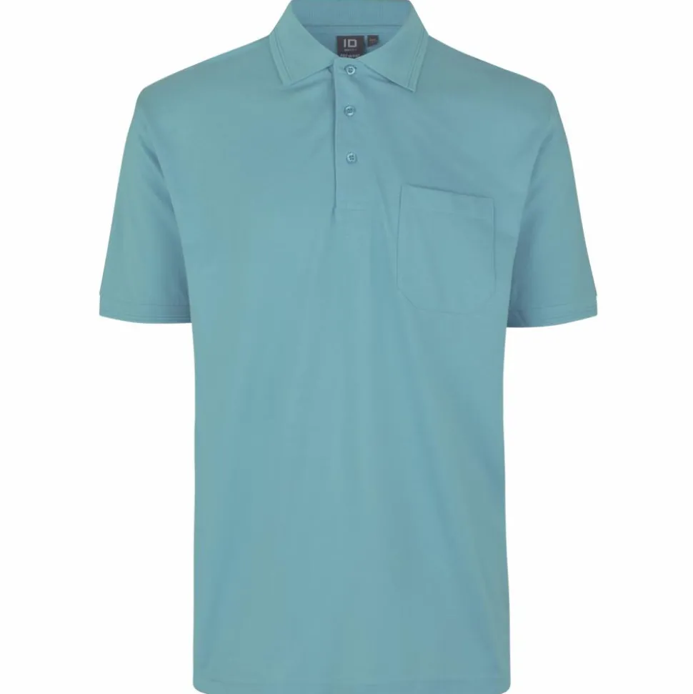 ID Pro Wear Herre Polo - Støvet Aqua