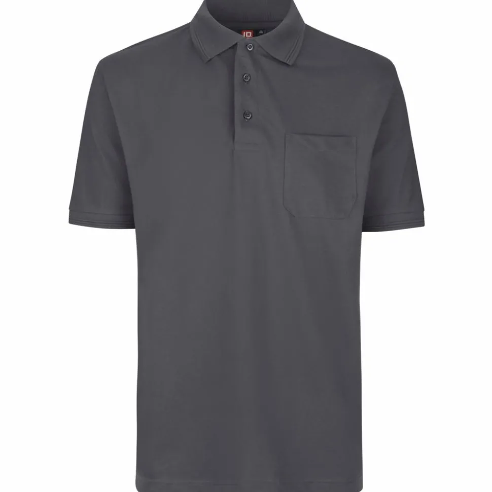 ID Pro Wear Herre Polo - Silver Grey