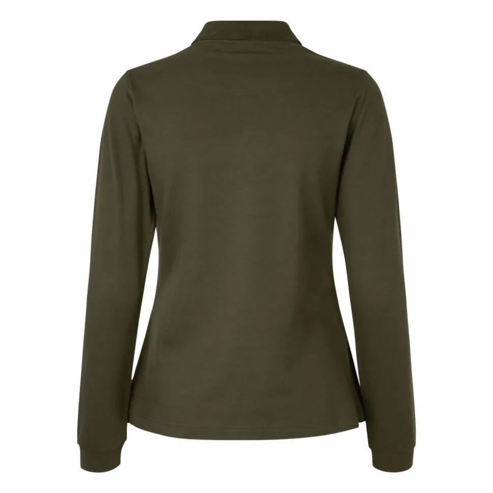ID Stretch Dame Polo - Oliven