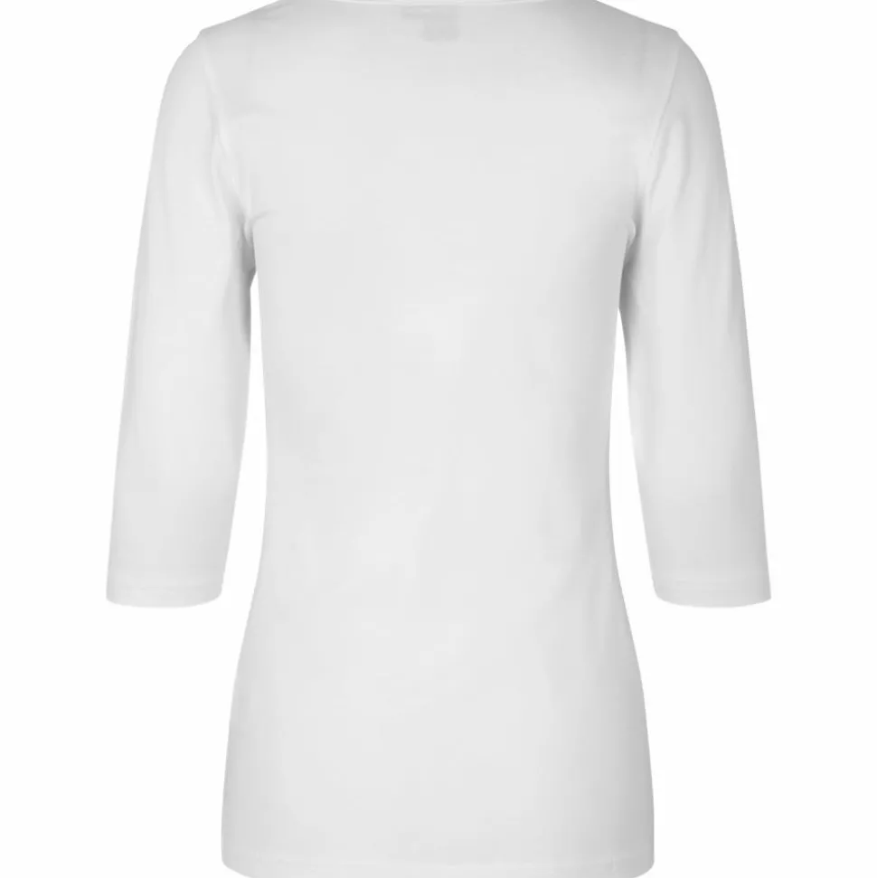 ID Stretch Dame Trøje m. stretch - Hvid