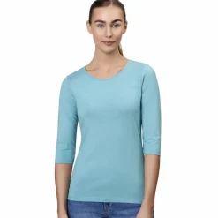 ID Stretch Dame Trøje m. stretch - Støvet Aqua