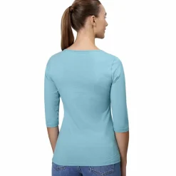 ID Stretch Dame Trøje m. stretch - Støvet Aqua