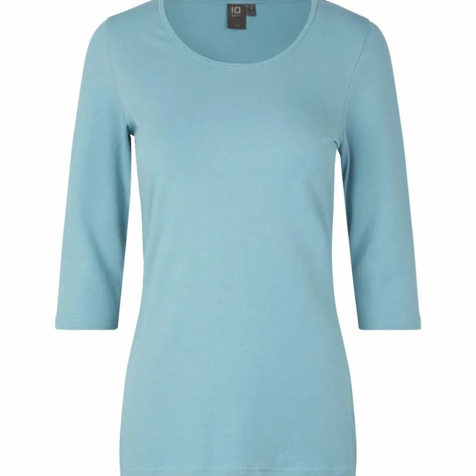 ID Stretch Dame Trøje m. stretch - Støvet Aqua