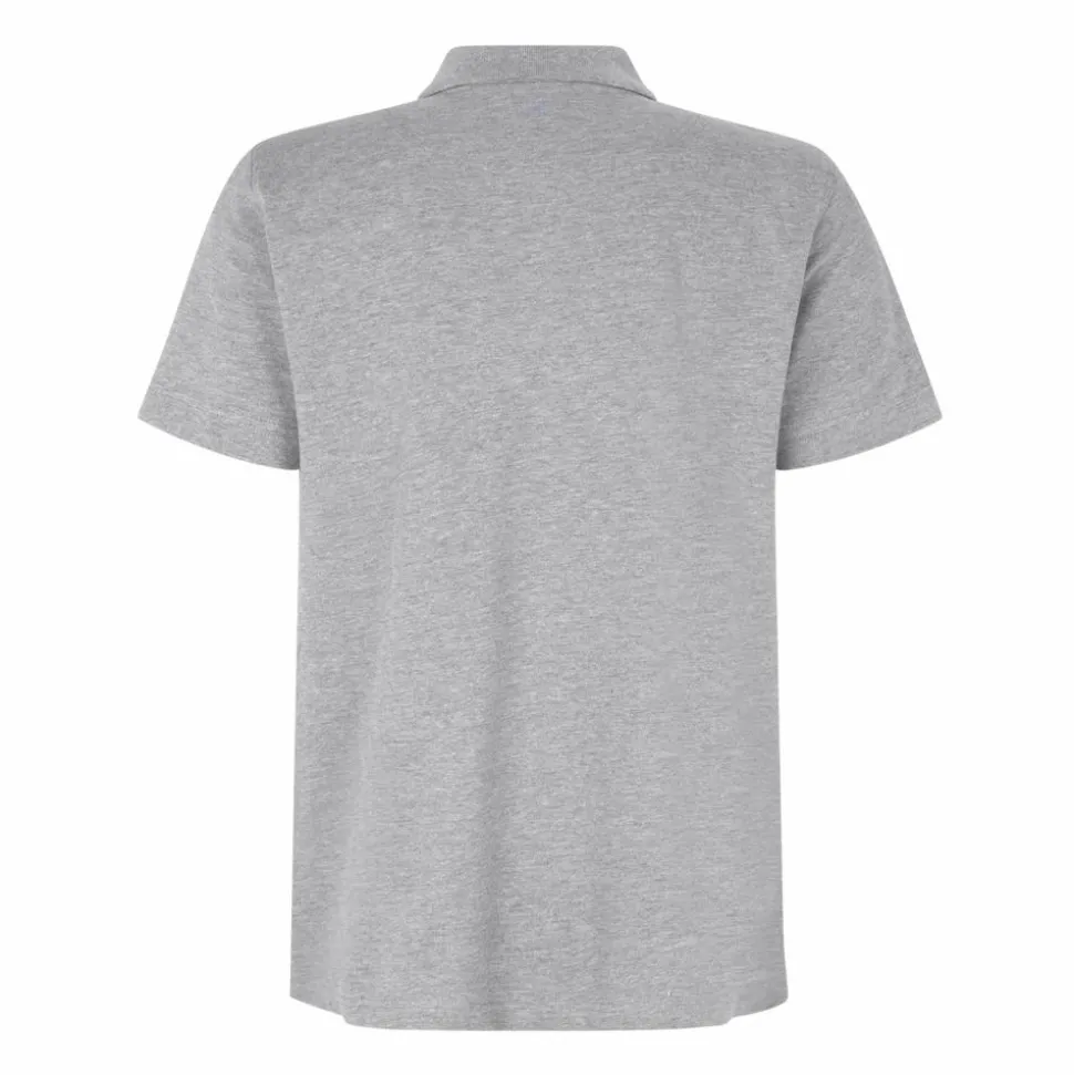 ID Stretch Herre Polo - Grey Melange