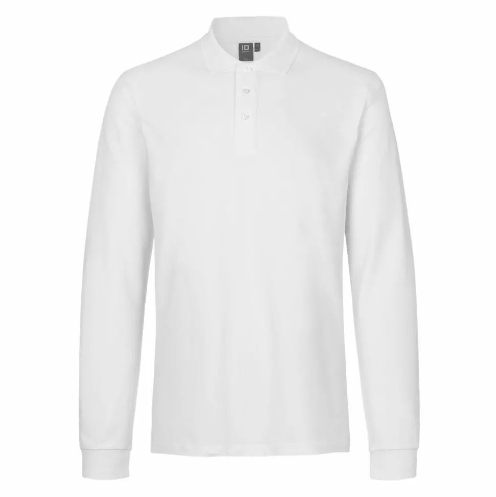 ID Stretch Herre Polo - Hvid