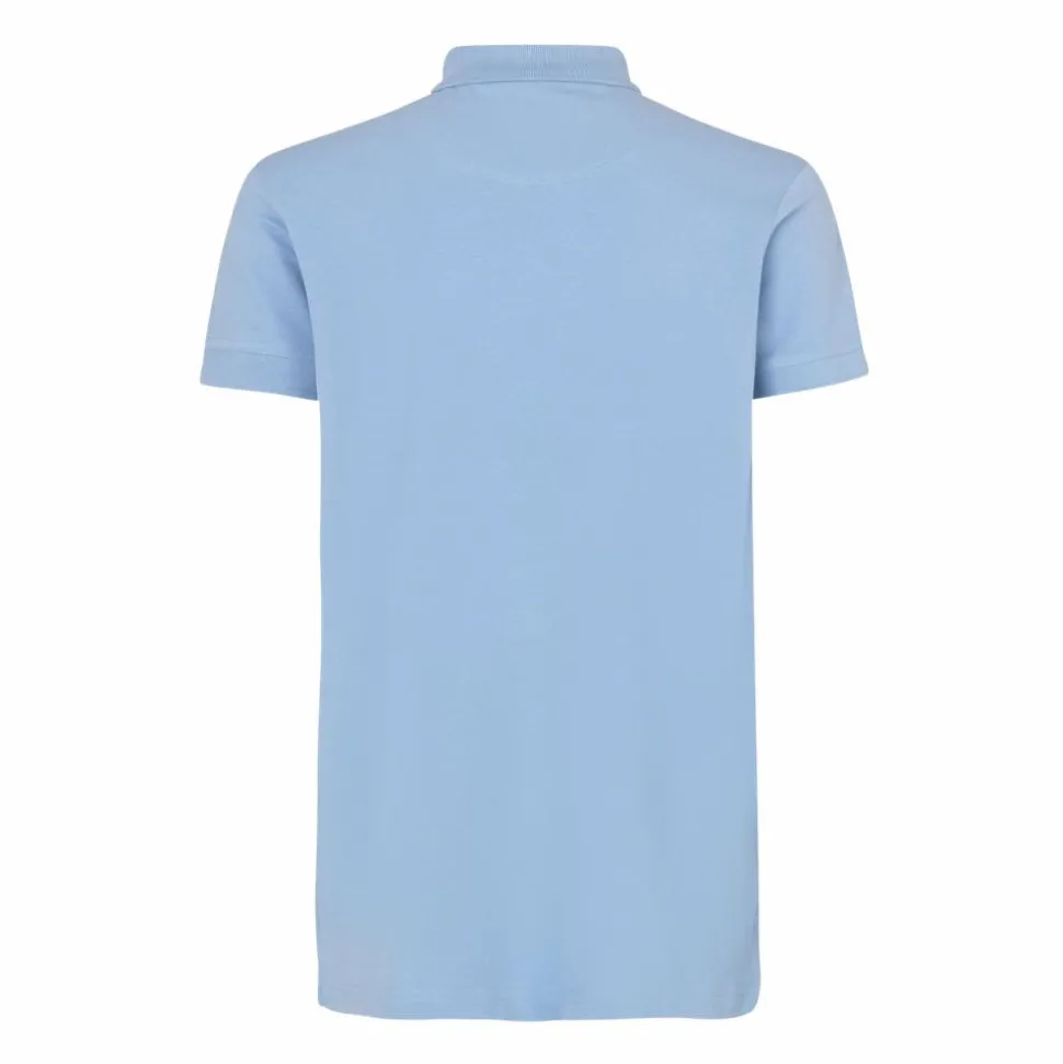 ID Stretch Herre Polo - Light Blue