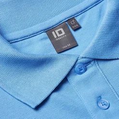 ID Stretch Herre Polo - Lyseblå