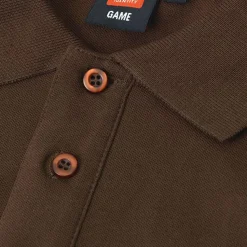 ID Stretch Herre Polo - Mocca