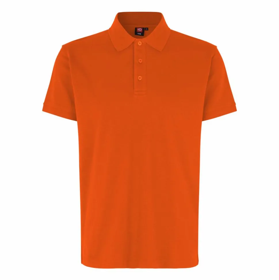 ID Stretch Herre Polo - Orange