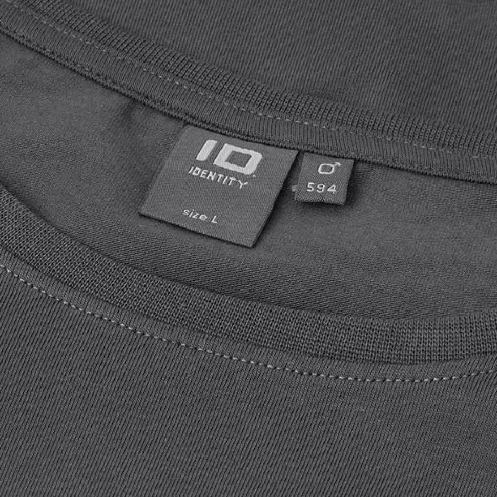 ID Stretch Herre T-shirt m. stretch - Silver Grey